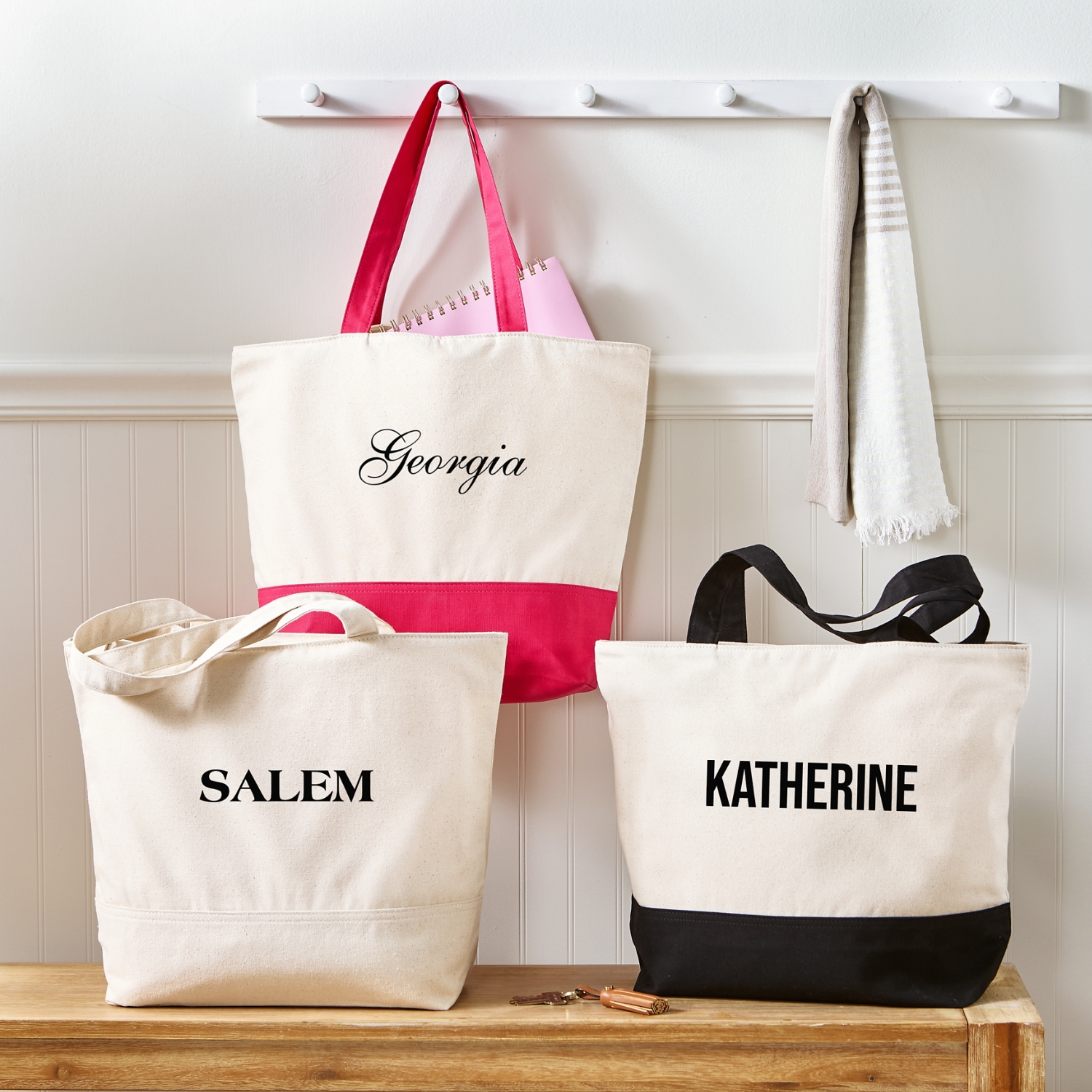 Pick-a-Font Zippered  Tote Bag
