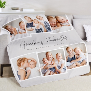 Favorites Multi-Photo Plush Blanket