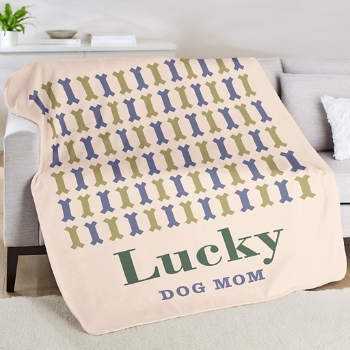 Geometric Bones Plush Blanket