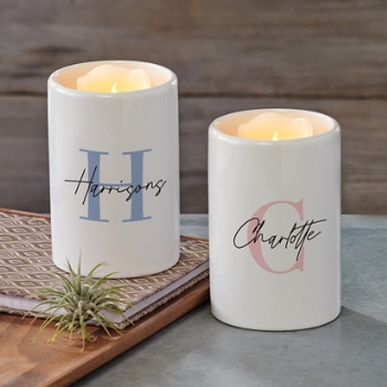 Initial with Name LED Candle