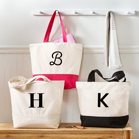 Initially Yours Zippered Tote