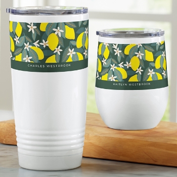 Love Lemon Insulated Tumblers