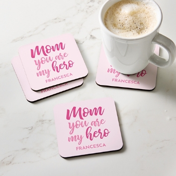 My Hero Wood Coasters