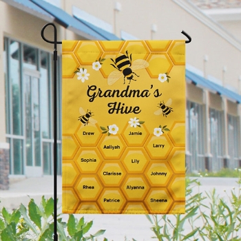 Bee Hive Garden Flag