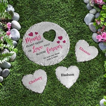 Seeds of Love Heart Garden Stone