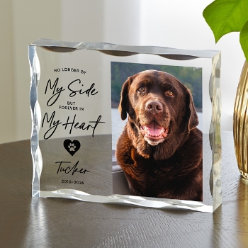 Always In My Heart Pet Photo Acrylic Block