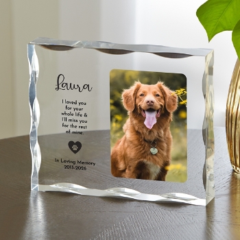Beloved Pet Memories Photo Acrylic Block