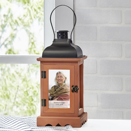 Cherished Loved One Photo Memorial Lantern