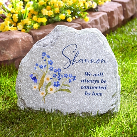 Connected By Love Standing Garden Stone