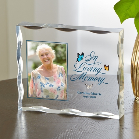 Flies With Butterflies Photo Acrylic Block