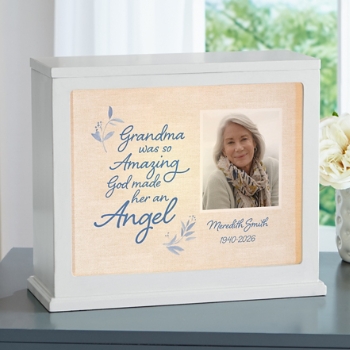 God Made an Angel Memorial Photo Accent Light