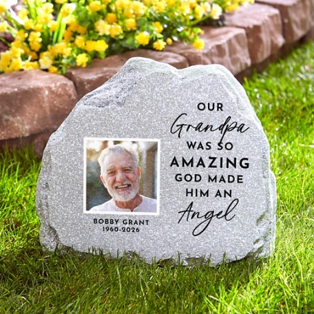 Guardian Angel Memorial Standing Garden Stone