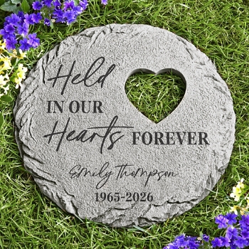 Held In Our Hearts Garden Stone