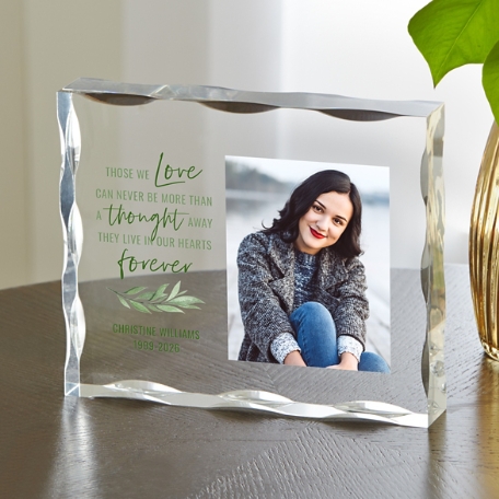 In Our Hearts Forever Photo Acrylic Block