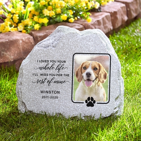 Loved You Your Whole Life Photo Standing Garden Stone