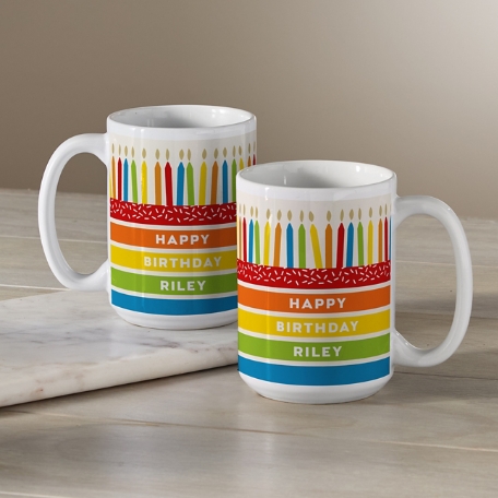 Colorful Birthday Candles Mug