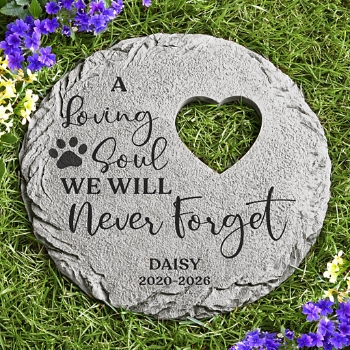 Pawprint Memories Garden Stone