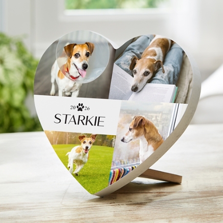 Pet Love Photo Wood Heart