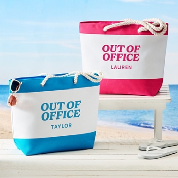 Out Of Office Nautical Beach Bag
