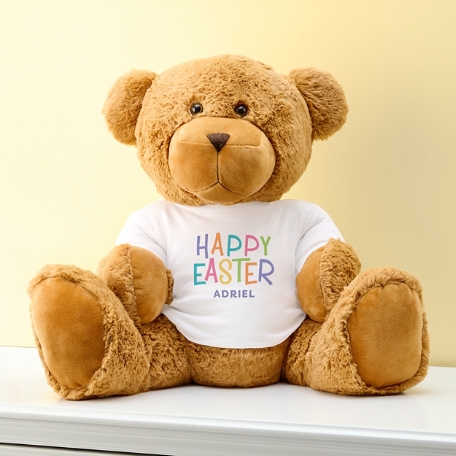 Giant Plush Teddy Bear Gram Happy Easter T-Shirt