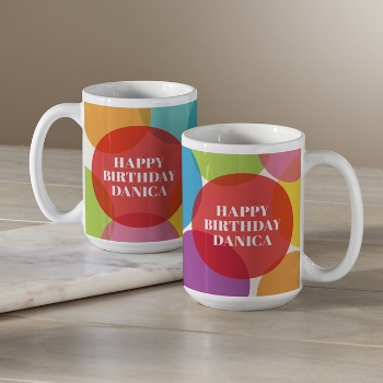 Happy Birthday Balloon Mug