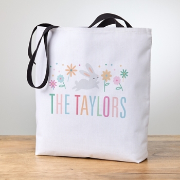 Cheerful Bunny Tote Bag