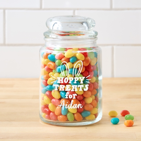 Hoppy Treats Glass Treat Jar