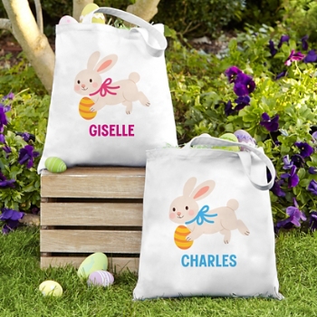 Cheerful Bunny Tote Bag
