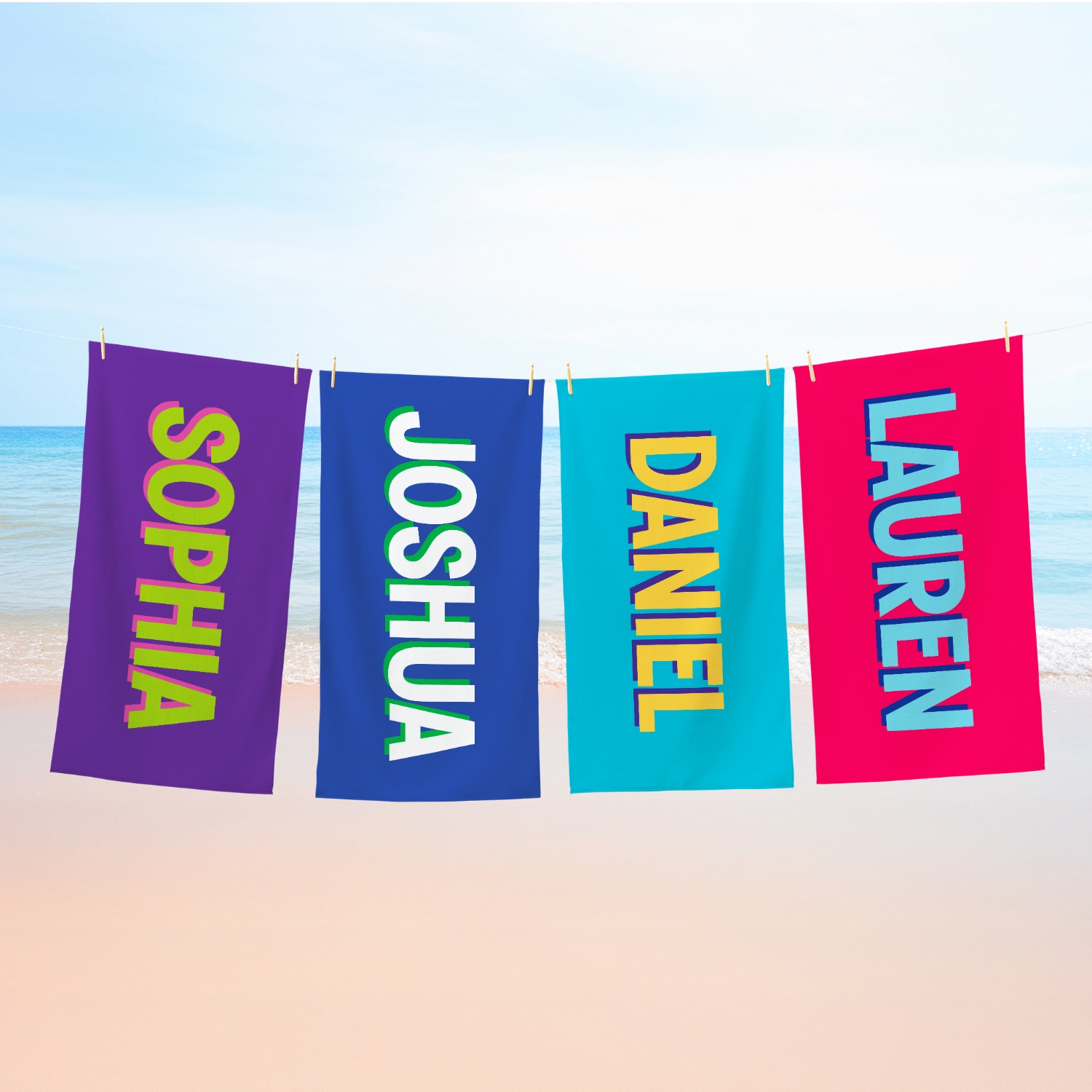 Name Pop-Art Beach Towel
