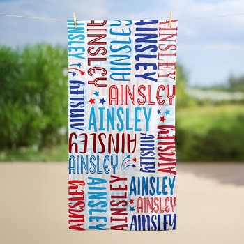Signature Style Americana Beach Towel