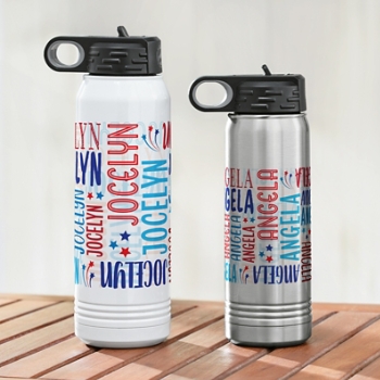 Signature Style Americana Water Bottle