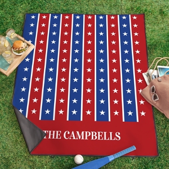 Star Spangled Picnic Blanket