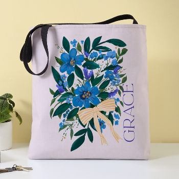 Bow Accent Tote Bag