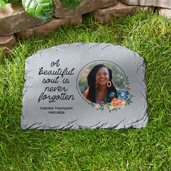 Beautiful Soul Photo Arched Stepping Stone