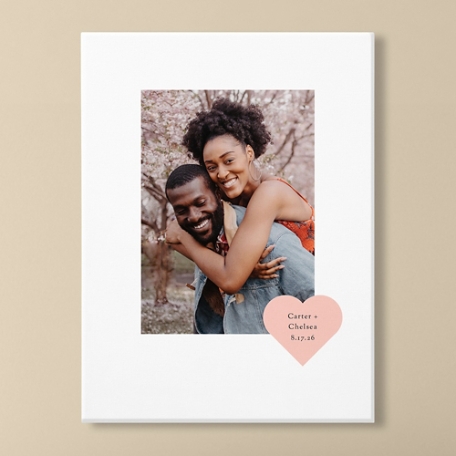 Our Love Story Photo Canvas