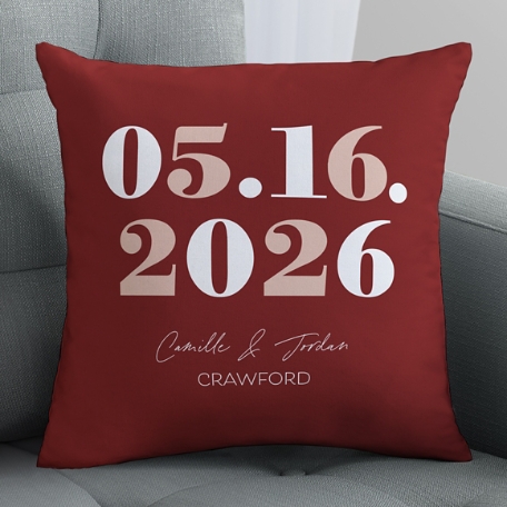 Special Date Throw Pillow
