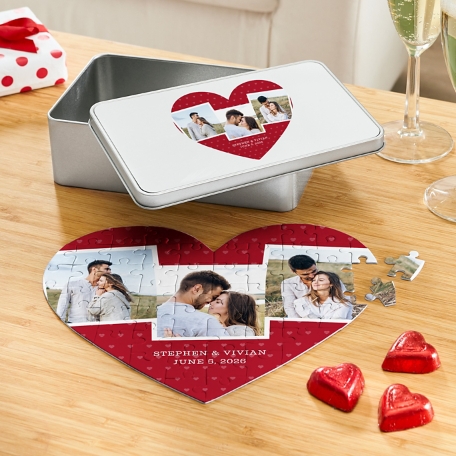 Favorite Photos Heart Puzzle