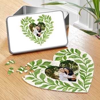 Photo Foliage Heart Puzzle
