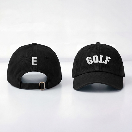 Golf + Initial Embroidered Hat