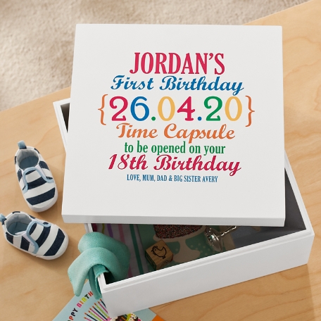 Precious Memories First Birthday Memory Box