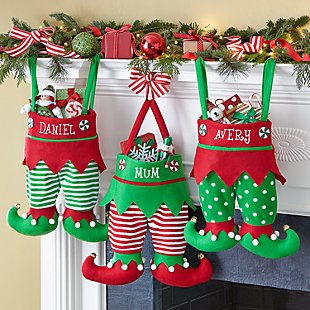 Jingle Bell Elf Pants Personalised Stocking