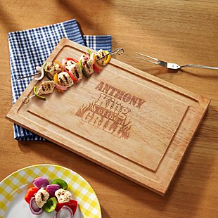 King of the Grill Maple Wooden Chopping Board