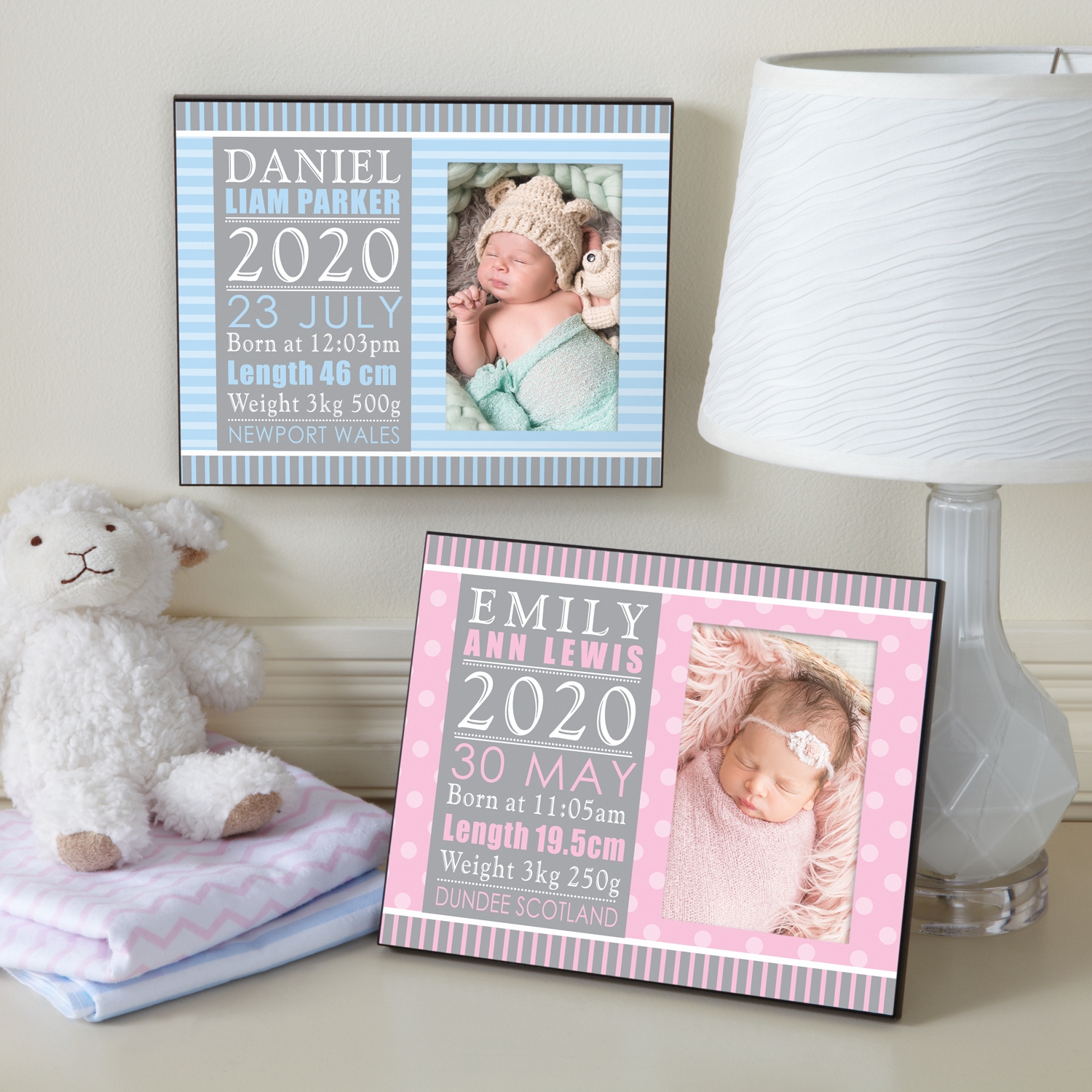personalised baby lamp
