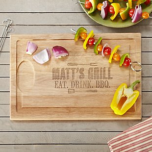 Grill Master Maple Wooden Chopping Board