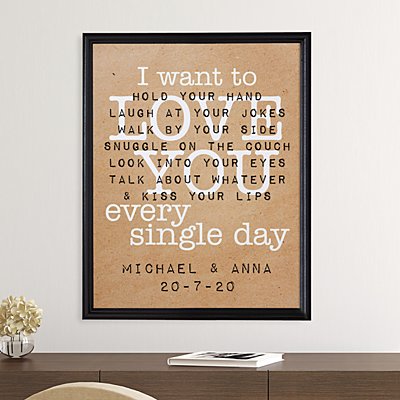 Love You Every Single Day Canvas