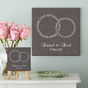 Rings of Love Canvas