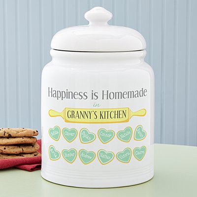 Happiness is Homemade Treat Jar
