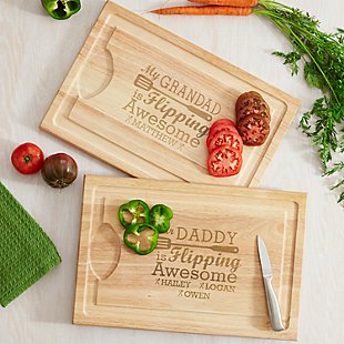 Flipping Awesome BBQ Maple Wooden Chopping Board