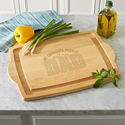 My Favourite People Oversized Wooden Chopping Board