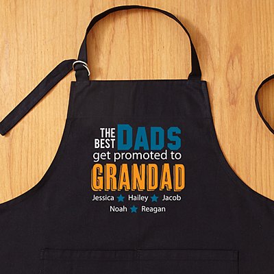 The Best Dads Get Promoted Apron